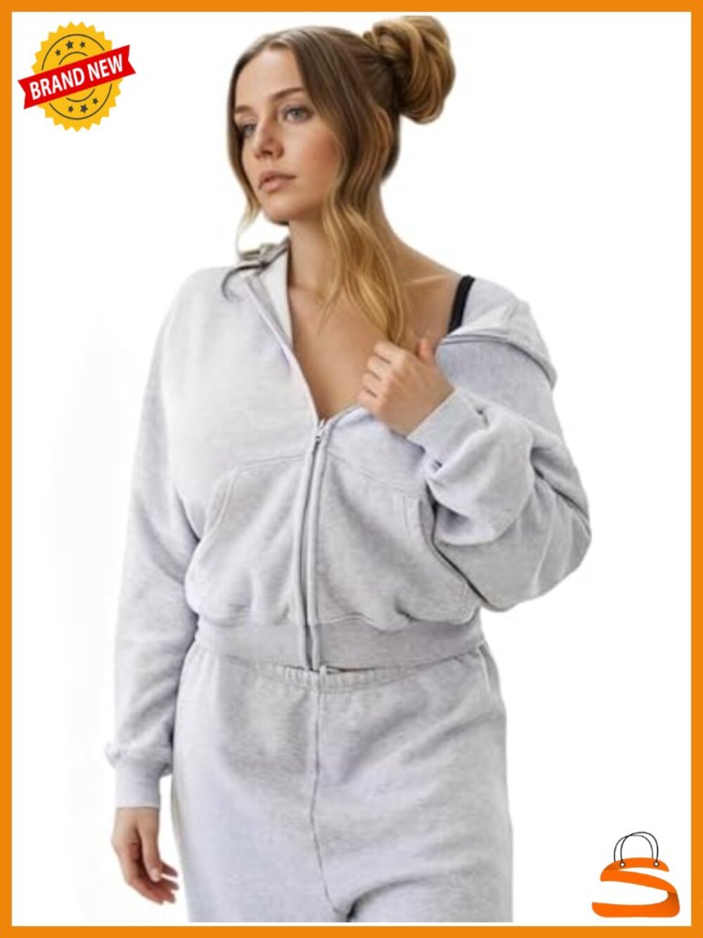 Women's Zip Up Hoodie Fleece Jacket with Pockets Casual Sweatshirt